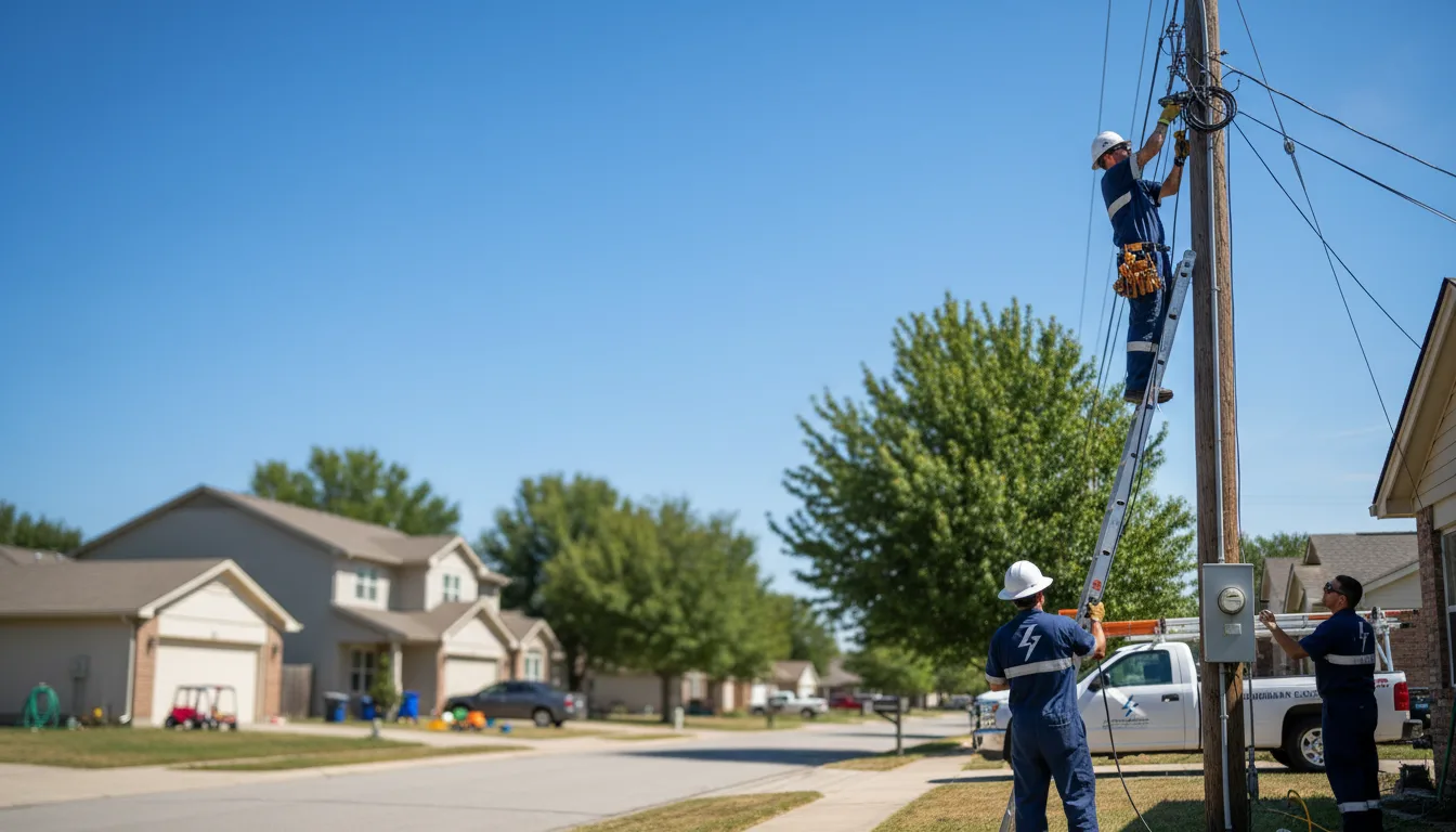 Residential electrician providing installation services in Wellston, MI